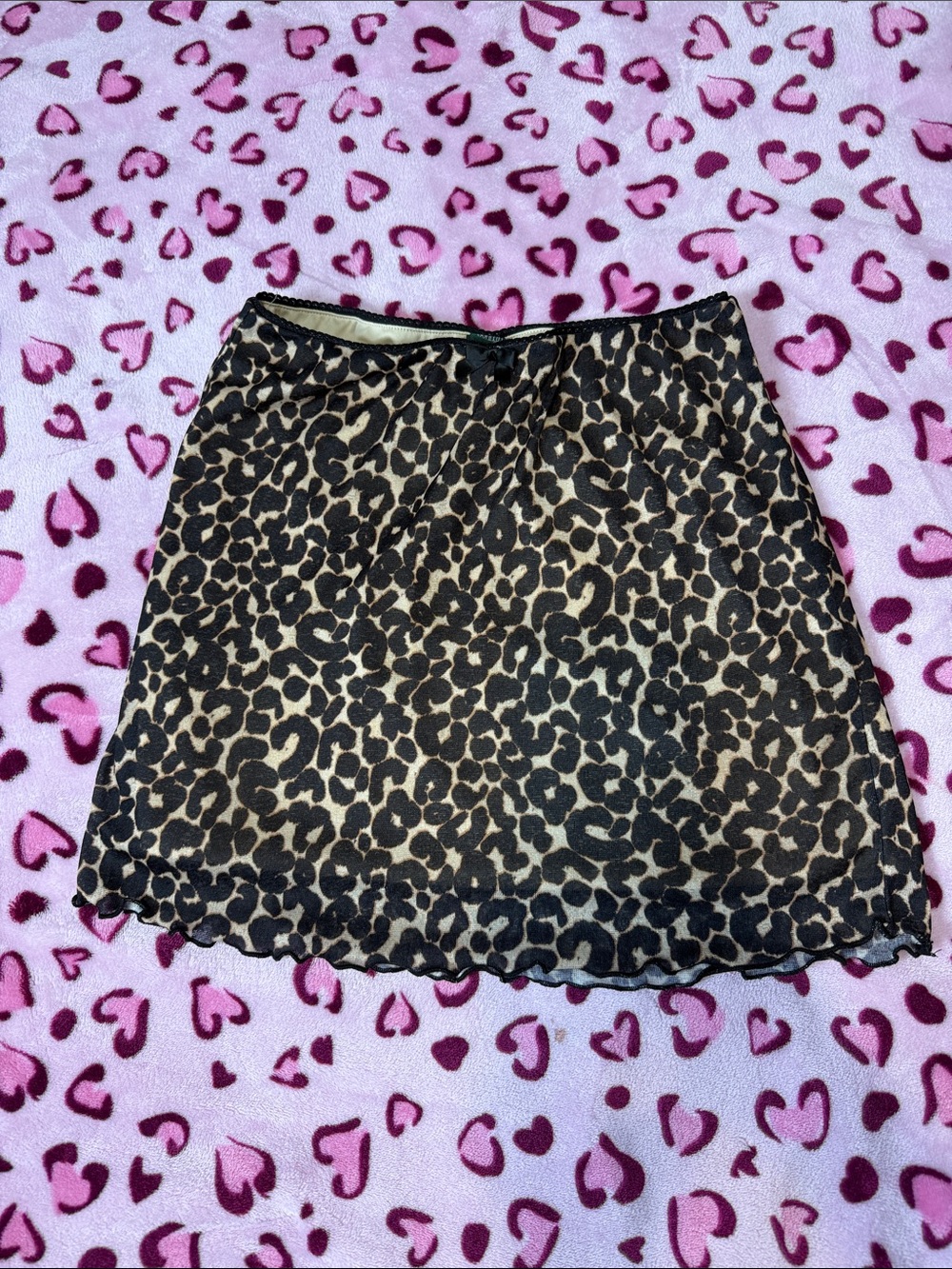Leopard Print skirt-wild fable